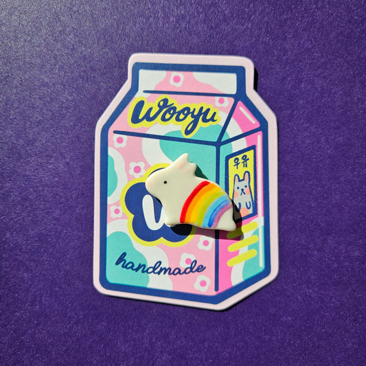 Rainbow Bunny (Pin)